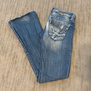 Big Star Sweet ultra-low rise boot cut jeans, size 27 XL